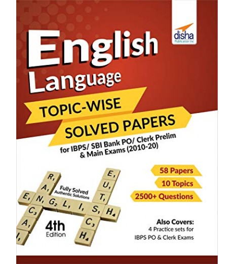 English Language Topic Wise Solved Papers for IBPS / SBI Bank PO / Clerk Prelim and Main Exam | Latest Edition Banking - SchoolChamp.net