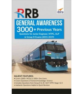 RRB General Awareness 3000+ Previous Years Questions for Junior Engineer, NTPC, ALP and Group D Exams | Latest Edition