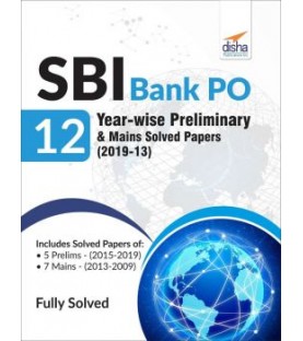 SBI Bank PO 12 Year-wise Preliminary and Mains Solved Papers | Latest Edition