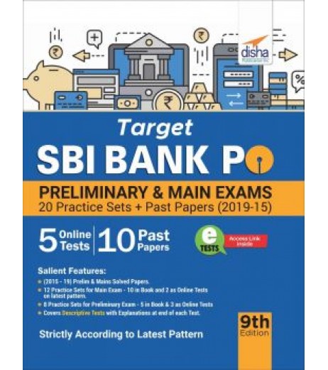 Target SBI Bank PO Preliminary and Main Exam - 20 Practice Sets + Past Papers | Latest Edition Banking - SchoolChamp.net