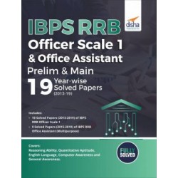 IBPS RRB Officer Scale 1 and Office Assistant Prelim and Main 19 Year-wise Solved Papers | Latest Edition