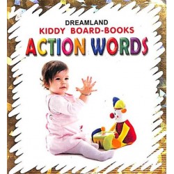 Dreamland Kiddy Board Book - Action Words  for Children Age 2-4 Years | Pre school Board books 