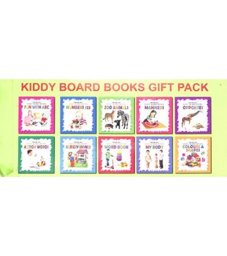 Dreamland Kiddy Board Book - Gift Pack (10 Titles)  for Children Age 2-4 Years | Pre school Board books