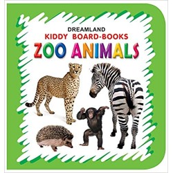 Dreamland Kiddy Board Book - Zoo Animals  for Children Age 2-4 Years | Pre school Board books