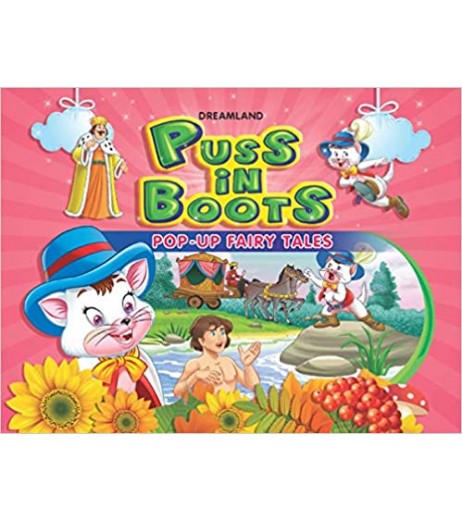 Dreamland Pop-Up Fairy Tales - Puss In Boots for Children Age 4-6 Years | Activity Book