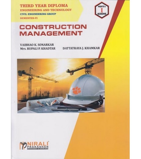 Nirali Construction Management MSBTE Third Year Diploma Sem 6 Civil Engineering