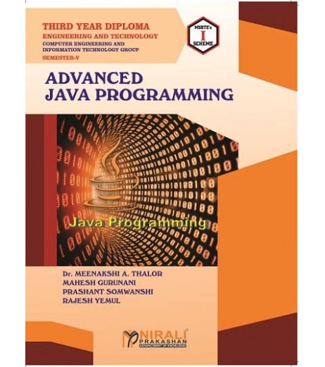 Nirali Advanced Java Programming MSBTE Third Year Diploma Sem 5 Computer & It Engineering