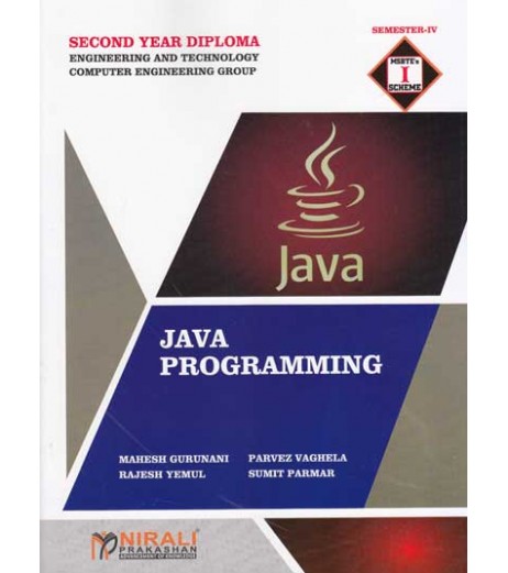 Nirali Java Programming MSBTE Second Year Diploma Sem 4 Computer & It Engineering