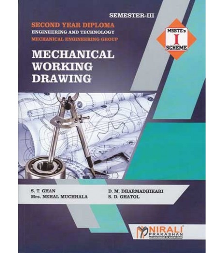 Nirali Mechanical Working Drawing MSBTE Second Year Diploma Sem 3 Mechanical Engineering