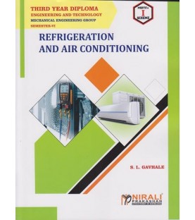 Nirali Refrigeration And Air Conditioning MSBTE Third Year Diploma Sem 6 Mechanical Engineering