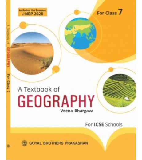 A Text Book of Geography for ICSE Class 7 by Veena Bhargava | Latest Edition ICSE Class 7 - SchoolChamp.net