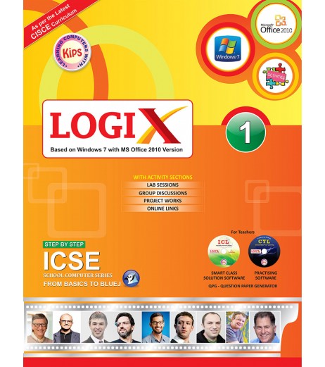 Logix 1 ICSE Windows 7 With MS office 2010 | Latest Edition Class-1 - SchoolChamp.net