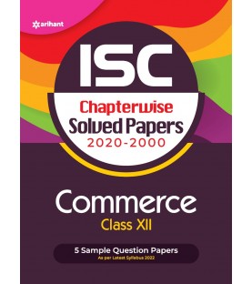 Arihant ISC Chapterwise Solved Papers Commerce Class 12
