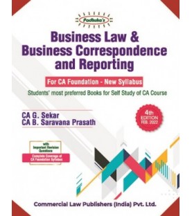 Business Law and Business Correspondence And Reporting for CA Foundation | Latest Edition