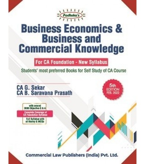 Padhuka Business Economics and Business and Commercial Knowledge  for CA Foundation Chartered Accountant - SchoolChamp.net