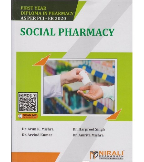 Social Pharmacy By Dr. Arun K. Mishra First Year Diploma In Pharmacy As Per PCI Nirali Prakashan