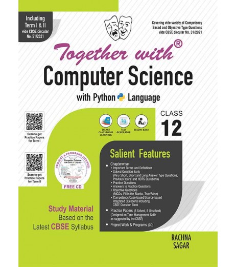Together With Computer Science with Python Study Material for Class 12 Term I & Term II