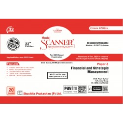 Model Scanner CS Executive Programme Module-2  Paper-8 Financial and Strategic Management | Latest Edition
