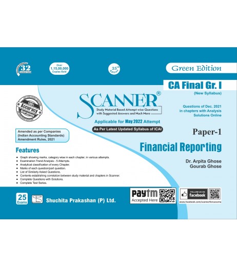 Scanner CA Final Group-1 New Syllabus Paper-1 Financial Reporting | Latest Edition Chartered Accountant - SchoolChamp.net