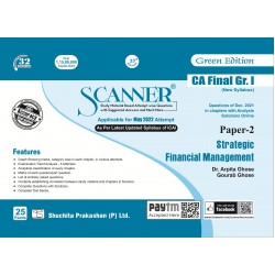 Scanner CA Final Group-1 New Syllabus Paper-2 Strategic Financial Management | Latest Edition