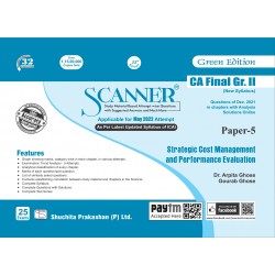 Scanner CA Final Group-2 New Syllabus Paper-5 Strategic Cost Management and Performance Evaluation | Latest Edition