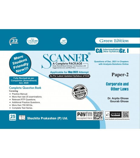 Scanner CA Inter Group 1 New Syllabus Paper-2 Corporate and Other Laws | Latest Edition Chartered Accountant - SchoolChamp.net