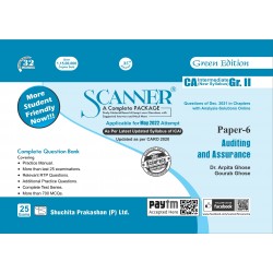 Scanner CA Intermediate Group 2 Paper-6 Auditing and Assurance | Latest Edition