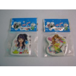 Fashion Girl Eraser set of 2