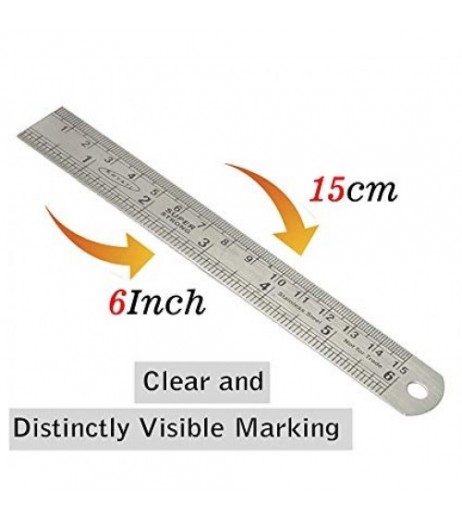 Stainless Steel Scale 15 cms 1 Unit Others - SchoolChamp.net