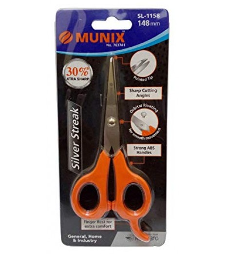 Scissors 148 mm SL-1158 Munix Stainless Steel Scissors & Cutter - SchoolChamp.net