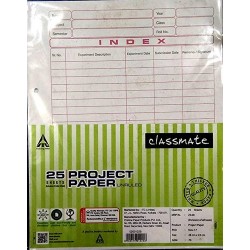 Classmate Project Paper of 50 Sheets 22 x 28 cm  70 GSM One