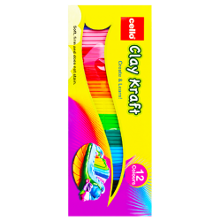 Clay Kraft 12 Colours Strips - 100 g