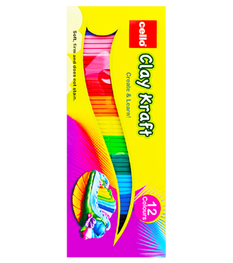 Clay Kraft 12 Colours Strips - 100 g Clay & Dough - SchoolChamp.net