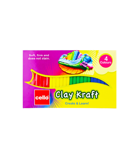 Clay Kraft 4 Colours Strips - 30 g Clay & Dough - SchoolChamp.net