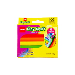 Clay Kraft 6 Colours Strips - 50 g