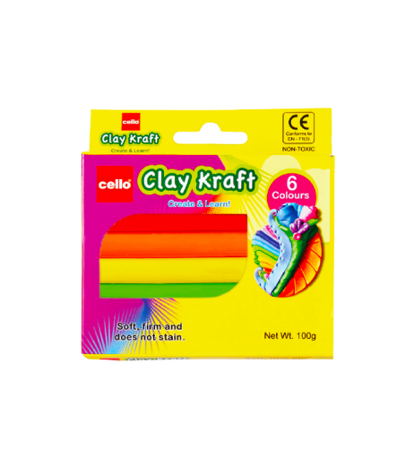Clay Kraft 6 Colours Strips - 50 g Clay & Dough - SchoolChamp.net