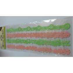 Decorative 3D Gel Borders