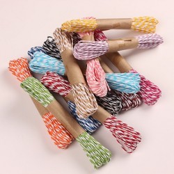 Dual Color Paper Thread 2 mm Thick 10 m Length Set of 10