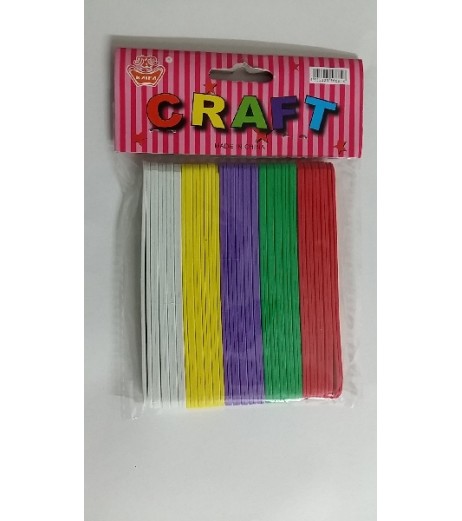 Foam Ice Cream Sticks 5 Colors 50 Pcs Small Craft Accessories - SchoolChamp.net