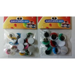 Googly Eyes Colored 10 mm 10 pcs