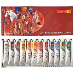 Camel - Fabrica Acrylic Colour -15ml each, 10 Shades
