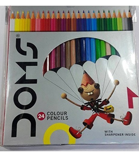 Colour Pencils 1 Pack with 24 Shades Colours and Brushes - SchoolChamp.net