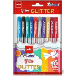 Gliter Gel Pen Geltech 1 Pack with 10 Units
