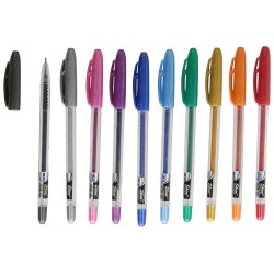 Gliter Gel Pen Shine Sparkel 1 Pack with 10 Units