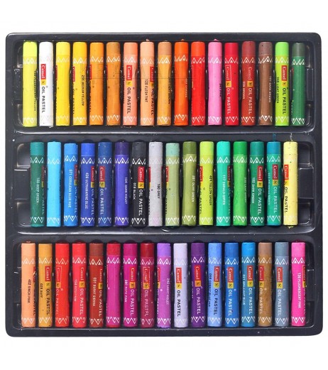 Oil Pastel 1 Pack with 50 assorted shades Colours and Brushes - SchoolChamp.net