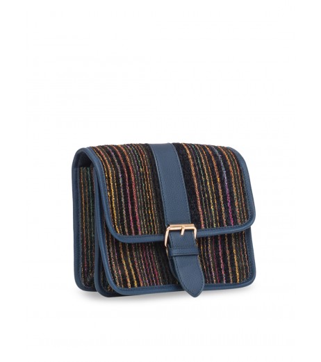 Multicoloured striped sling bag  - SchoolChamp.net