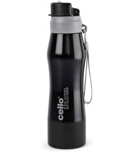 Stainless steel 750 ml Black Pack of 1 Bottle - SchoolChamp.net