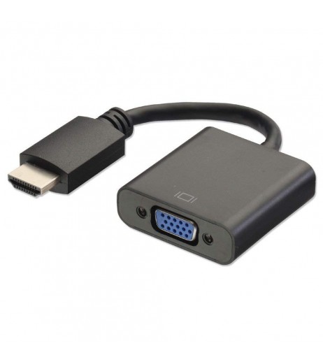 HDMI to VGA converter adapter cable (Black) Power Adapter - SchoolChamp.net