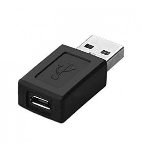 USB A male to micro USB female adapter (Black) Power Adapter - SchoolChamp.net