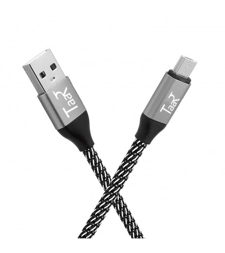 Micro USB nylon braided data cable - 4.92 ft (1.5 Meter) Cables - SchoolChamp.net